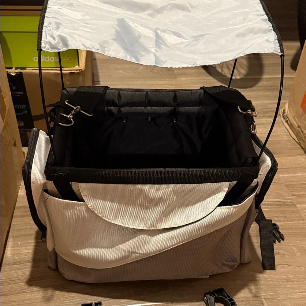 White and Black Pet Carrier